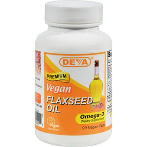 Deva Vegan Flaxseed Oil - 90 Vcaps - Vita-Shoppe.com