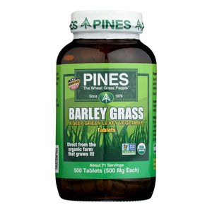 Pines International Barley Grass - 500 Mg - 500 Tablets - Vita-Shoppe.com