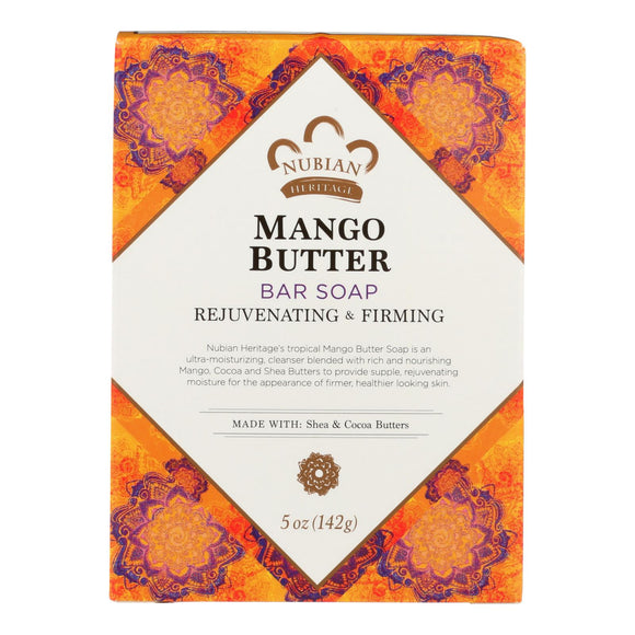 Nubian Heritage Bar Soap Mango Butter - 5 Oz - Vita-Shoppe.com