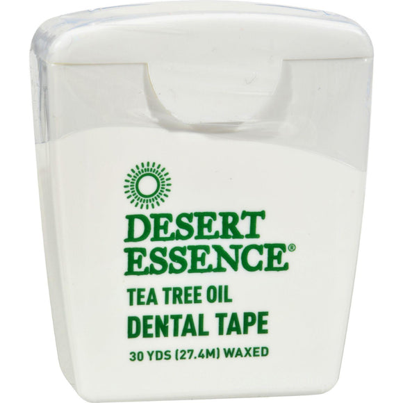 Desert Essence Tea Tree Oil Dental Tape - 30 Yds - Case Of 6 - Vita-Shoppe.com