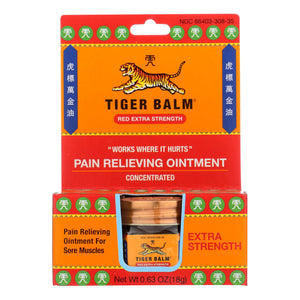 Tiger Balm Pain Relieving Ointment - Extra Strength - .63 Oz - Vita-Shoppe.com
