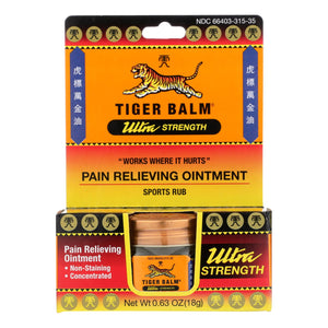 Tiger Balm Ultra Strength Pain Relieving Ointment - 0.63 Oz - Vita-Shoppe.com