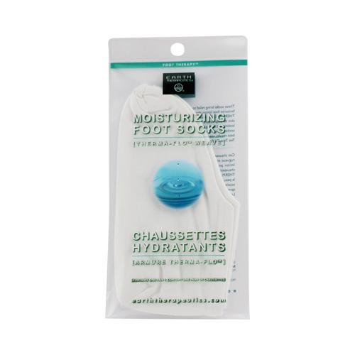 Earth Therapeutics Moisturizing Foot Socks White - 1 Pair - Vita-Shoppe.com