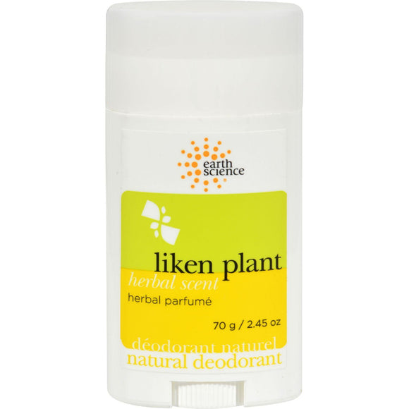 Earth Science Liken Plant Natural Deodorant Herbal Parfume - 2.5 Oz - Vita-Shoppe.com
