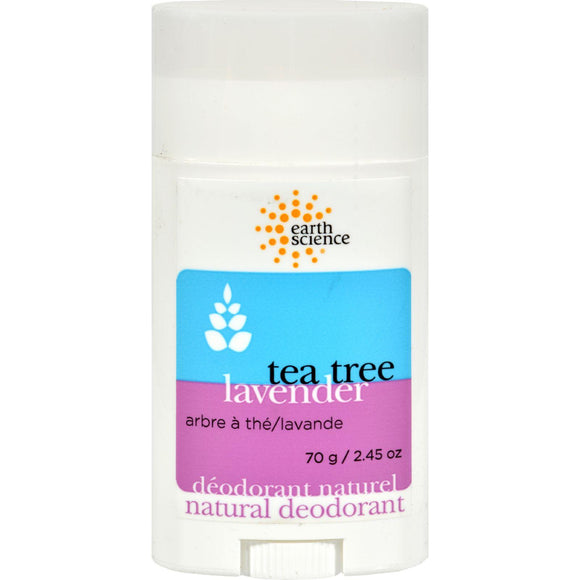 Earth Science Natural Tea Tree Deodorant Lavender - 2.5 Oz - Vita-Shoppe.com