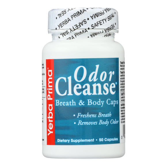 Yerba Prima Odor Cleanse Breath And Body - 50 Capsules - Vita-Shoppe.com