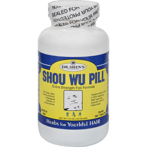 Dr. Shen's Shou Wu Youthful Hair Pill - 700 Mg - 200 Tablets - Vita-Shoppe.com