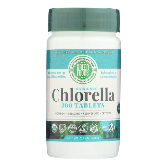 Green Foods Organic Chlorella - 200 Mg - 300 Tablets - Vita-Shoppe.com