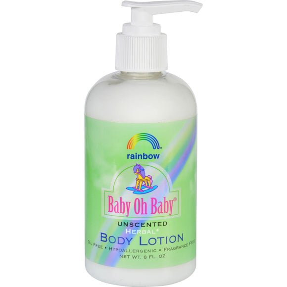 Rainbow Research Body Lotion - Organic Herbal - Baby - Unscented - 8 Fl Oz - Vita-Shoppe.com