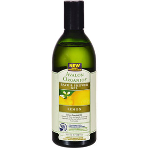 Avalon Organics Bath And Shower Gel Lemon - 12 Fl Oz - Vita-Shoppe.com