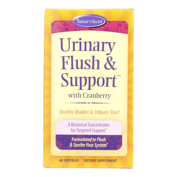 Nature's Secret Urinary Cleans And Flush With Cranberry Extract - 60 Capsules - Vita-Shoppe.com