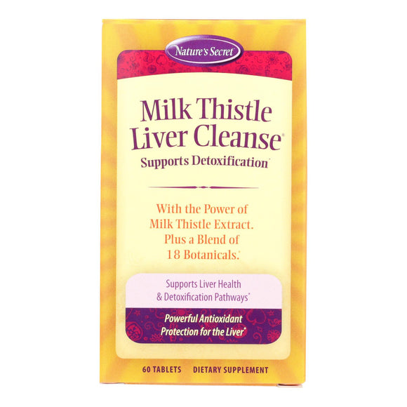 Nature's Secret Milk Thistle Liver Cleanse - 60 Tablets - Vita-Shoppe.com