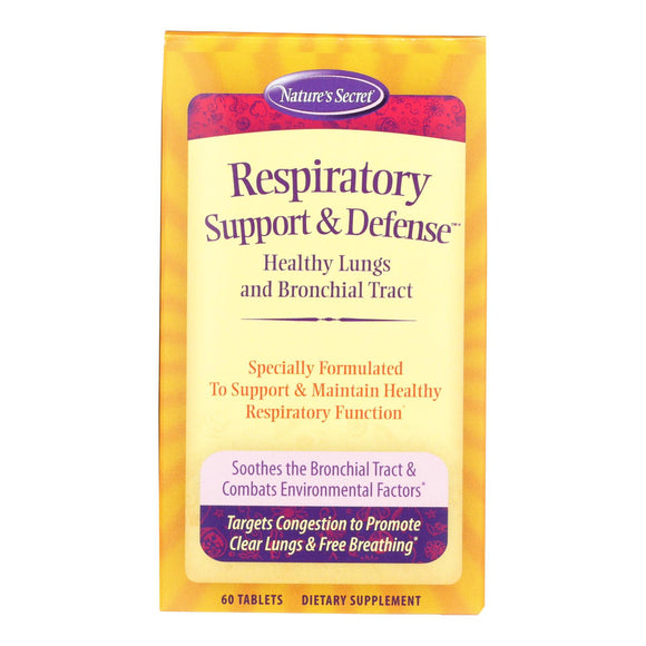 Nature's Secret Respiratory Cleanse And Defense - 60 Tablets - Vita-Shoppe.com