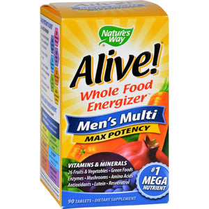 Nature's Way Alive Men's Multi - 90 Tablets - Vita-Shoppe.com