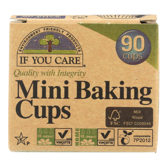 If You Care Baking Cups - Mini - Unbleached Totally Chlorine Free - 90 Count - Vita-Shoppe.com
