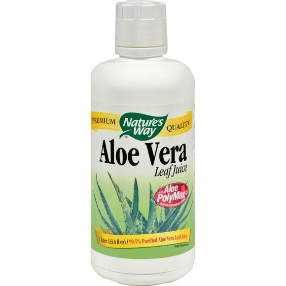 Nature's Way Organic Aloe Vera Whole Leaf Juice - 33.8 Fl Oz - Vita-Shoppe.com