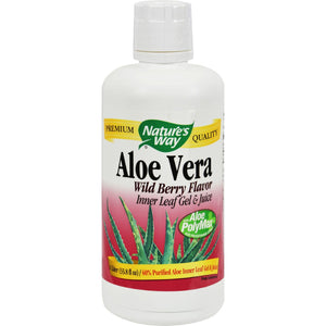 Nature's Way Aloe Vera Gel And Juice Wild Berry - 33.8 Fl Oz - Vita-Shoppe.com