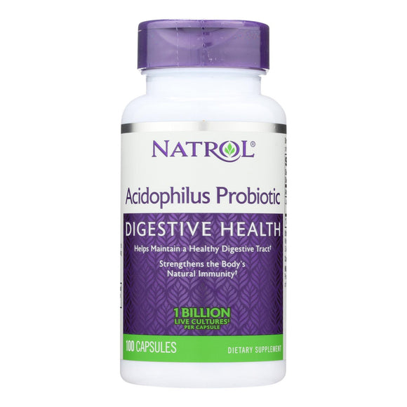 Natrol Acidophilus Probiotic - 100 Mg - 100 Capsules - Vita-Shoppe.com