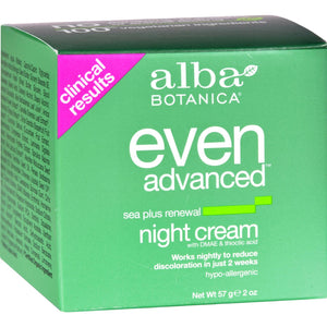 Alba Botanica Natural Even Advanced Sea Plus Renewal Night Cream - 2 Oz - Vita-Shoppe.com