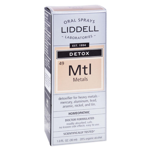Liddell Homeopathic Anti-tox Metals Spray - 1 Fl Oz - Vita-Shoppe.com