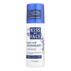 Kiss My Face Deodorant Liquid Rock Roll-on Lavender - 3 Fl Oz - Vita-Shoppe.com