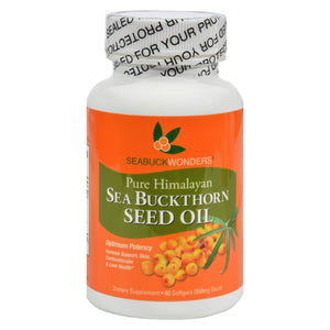 Seabuck Wonders Sea Buckthorn Seed Oil - 500 Mg - 60 Softgels - Vita-Shoppe.com