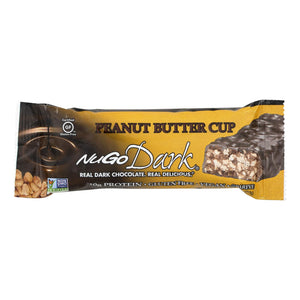Nugo Nutrition Bar - Dark - Peanut Butter Cup - 1.76 Oz - Case Of 12 - Vita-Shoppe.com