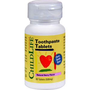 Childlife Toothpaste Tablet Natural Berry - 60 Tablets - Vita-Shoppe.com