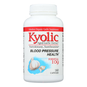 Kyolic - Aged Garlic Extract Blood Pressure Health Formula 109 - 160 Capsules - Vita-Shoppe.com