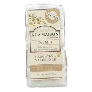 A La Maison Bar Soap - Oat Milk - Value 4 Pack - Vita-Shoppe.com