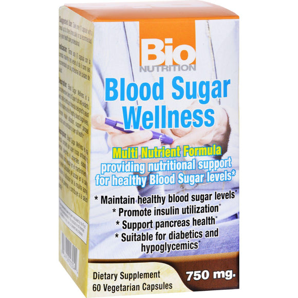Bio Nutrition Blood Sugar Wellness - 60 Vegetarian Capsules - Vita-Shoppe.com