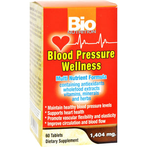 Bio Nutrition Blood Pressure Wellness - 60 Tablets - Vita-Shoppe.com