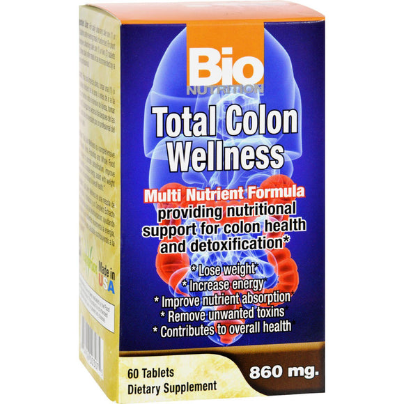 Bio Nutrition Total Colon Wellness - 60 Tablets - Vita-Shoppe.com