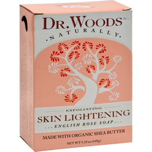 Dr. Woods Bar Soap Skin Lightening English Rose - 5.25 Oz - Vita-Shoppe.com