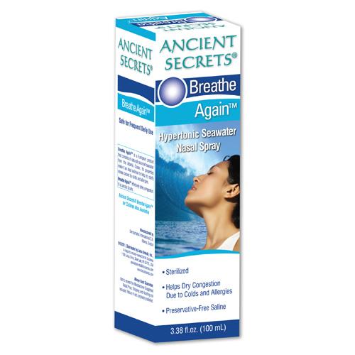 Ancient Secrets Breathe Again Nasal Spray - 3.38 Fl Oz - Vita-Shoppe.com