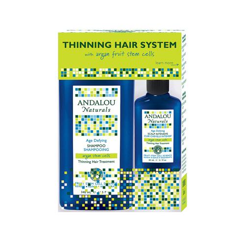 Andalou Naturals Thinning Hair System With Argan Fruit Stem Cells - 3 Pieces - Vita-Shoppe.com
