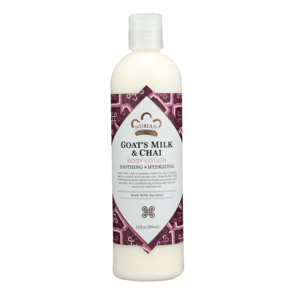 Nubian Heritage Lotion - Goats Milk And Chai - 13 Fl Oz - Vita-Shoppe.com