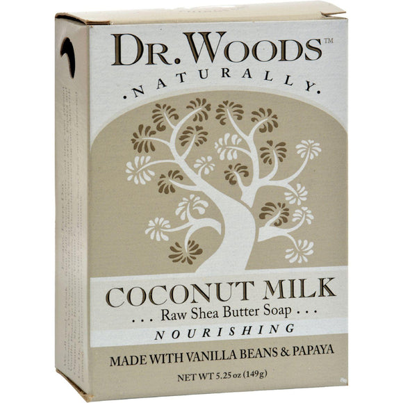 Dr. Woods Bar Soap Coconut Milk - 5.25 Oz - Vita-Shoppe.com