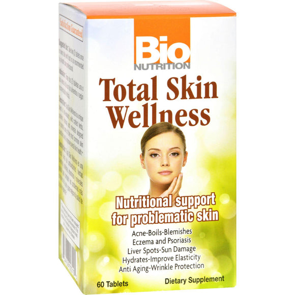 Bio Nutrition Total Skin Wellness - 60 Tablets - Vita-Shoppe.com