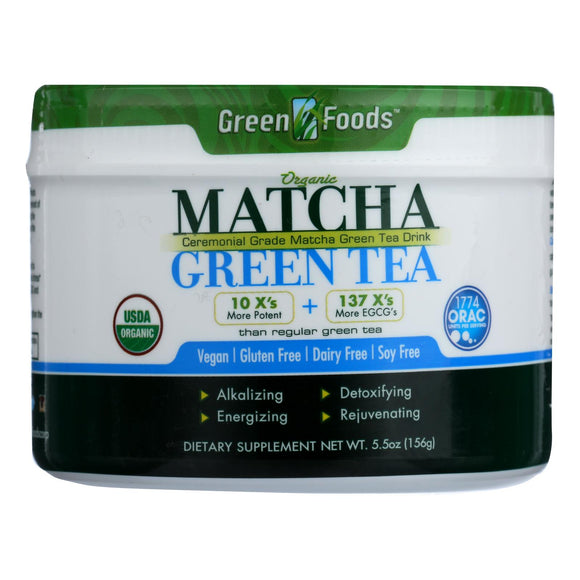 Green Foods Organic Matcha Green Tea - 5.5 Oz - Vita-Shoppe.com