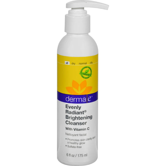 Derma E Evenly Radiant Cleanser - 6 Fl Oz - Vita-Shoppe.com