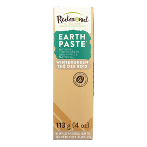 Redmond Trading Company Earthpaste Natural Toothpaste Wintergreen - 4 Oz - Vita-Shoppe.com