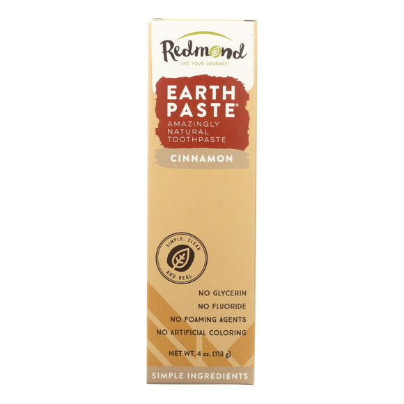 Redmond Trading Company Earthpaste Natural Toothpaste Cinnamon - 4 Oz - Vita-Shoppe.com