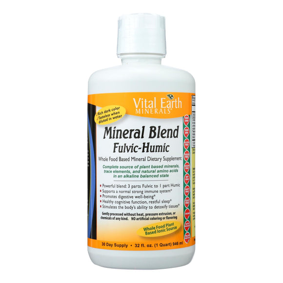Vital Earth Minerals Fulvic-humic Mineral Blend - 32 Fl Oz - Vita-Shoppe.com