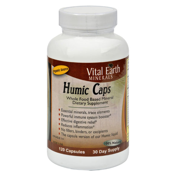 Vital Earth Minerals Humic Caps - 120 Capsules - Vita-Shoppe.com