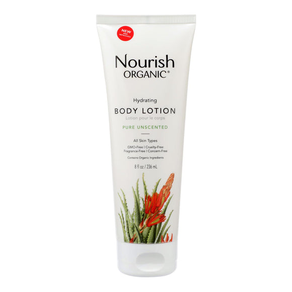 Nourish Organic Body Lotion Pure Unscented - 8 Fl Oz - Vita-Shoppe.com