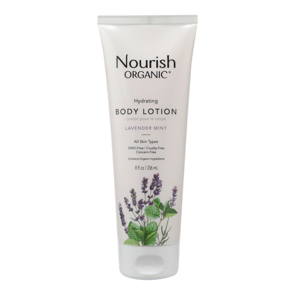 Nourish Organic Body Lotion Lavender Mint - 8 Fl Oz - Vita-Shoppe.com