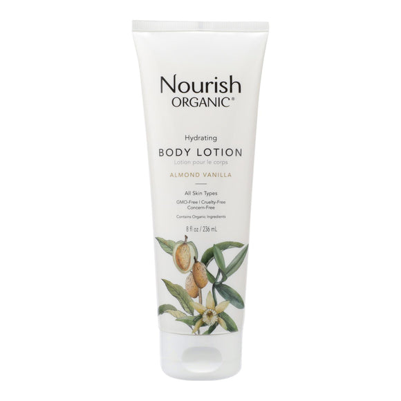Nourish Organic Body Lotion Almond Vanilla - 8 Fl Oz - Vita-Shoppe.com