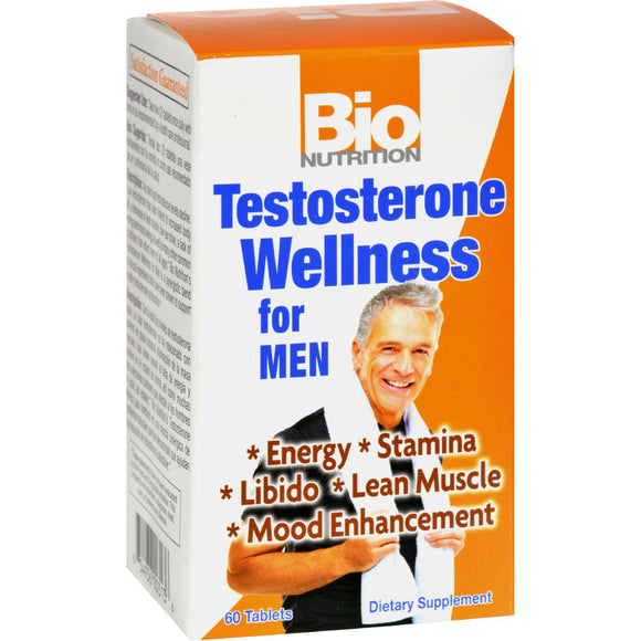 Bio Nutrition Testosterone Wellness For Men - 60 Tablets - Vita-Shoppe.com