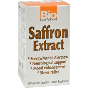 Bio Nutrition Saffron Extract - 50 Vegetarian Capsules - Vita-Shoppe.com